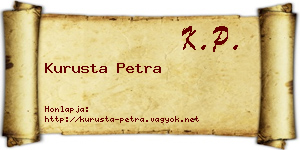 Kurusta Petra névjegykártya